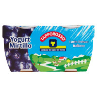 Centrale del Latte di Torino Tapporosso Yogurt Intero Mirtillo