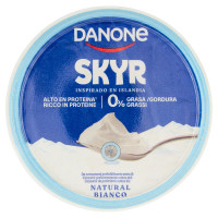 DANONE Skyr, Yogurt ispirato all'Islanda, 0% grassi, Cremoso, Ricco in Proteine, Bianco, 480g