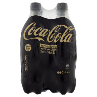 Coca-Cola Zero Caffeina Zero Zuccheri PET 4 X 66 cl