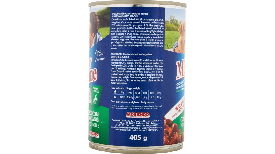 Migliorcane bocconcini manzo e ortaggi