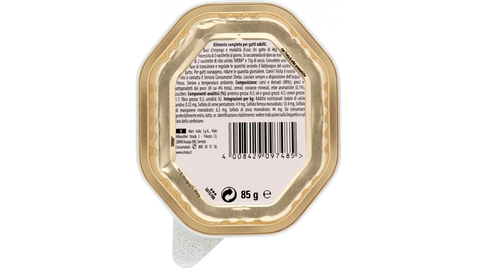 Sheba Creazioni Speciali in Salsa con Trota & erbe aromatiche
