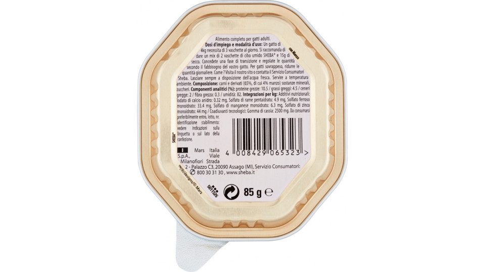 Sheba pate manzo gr