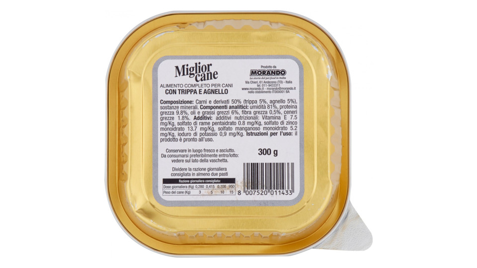 Migliorcane Patè con Trippa e Agnello