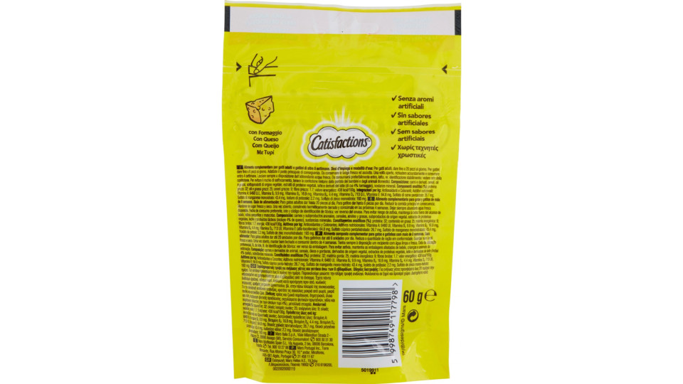 Catisfactions con Stuzzicante Formaggio