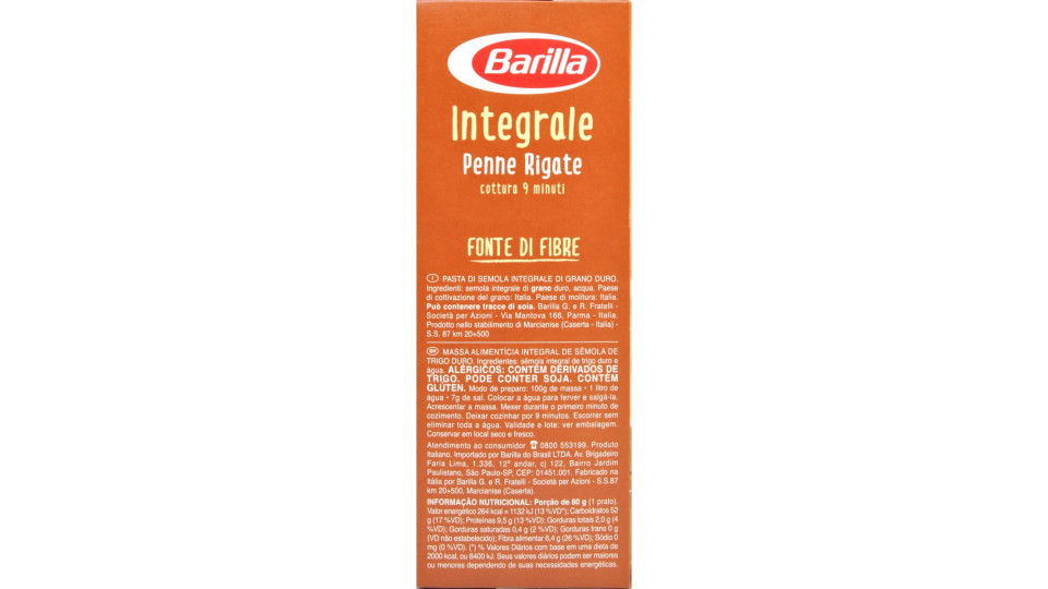 Barilla penne integrali