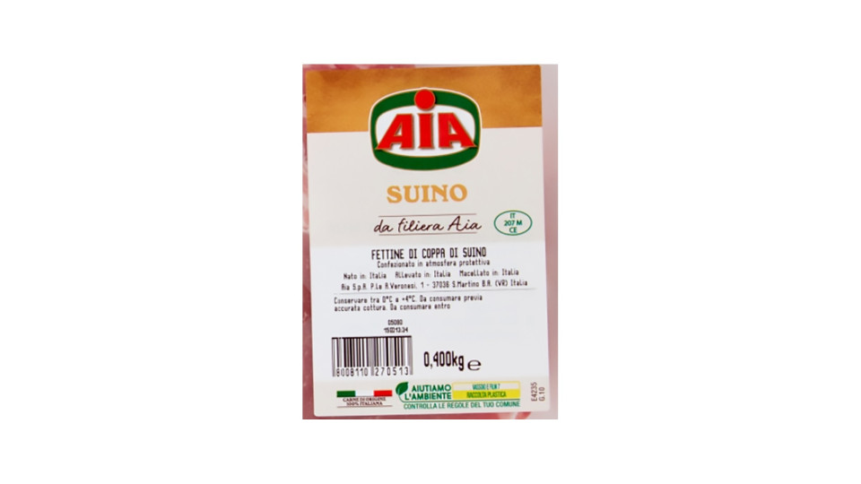 Aia fettina coppa suino