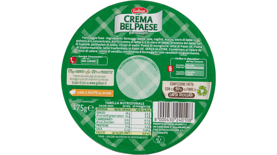 Galbani Crema Bel Paese Formaggini