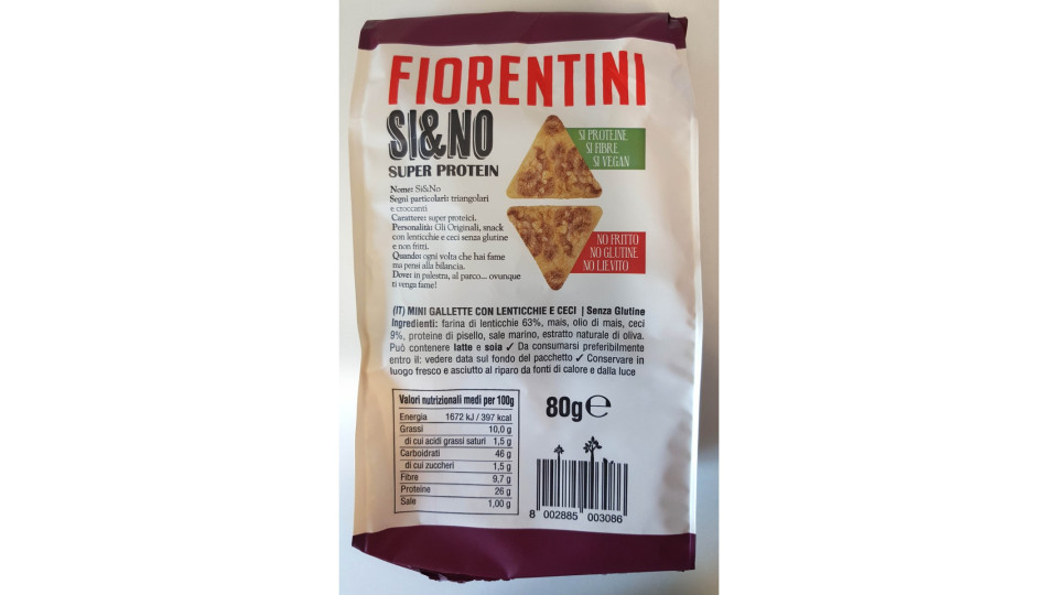 Fiorentini Si&No Triangolini Super-Protein 80g
