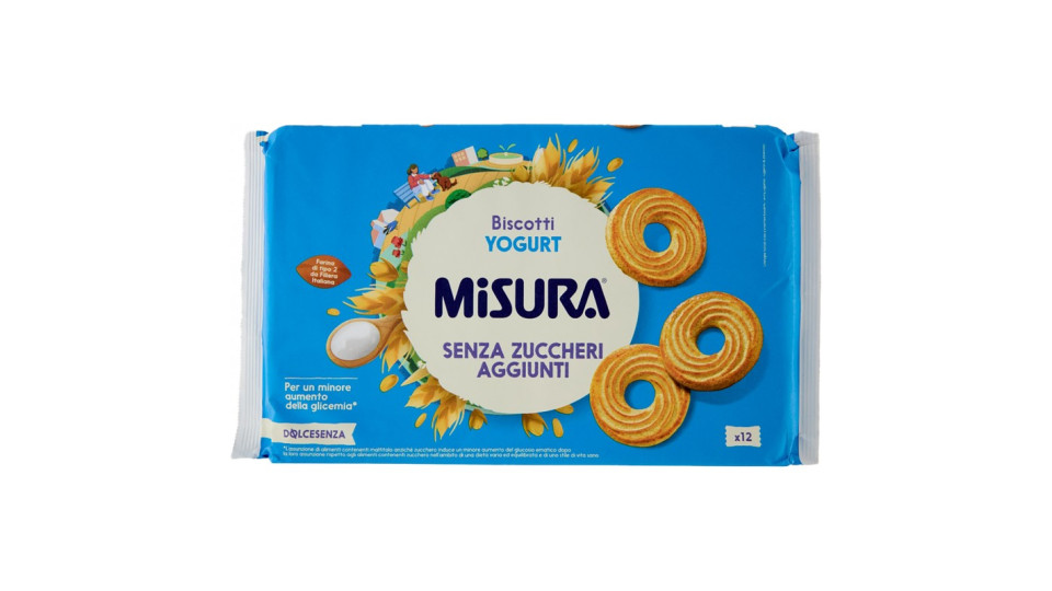BISCOTTI FROLLINI DOLCESENZA MISURA CON YOGURT GR400
