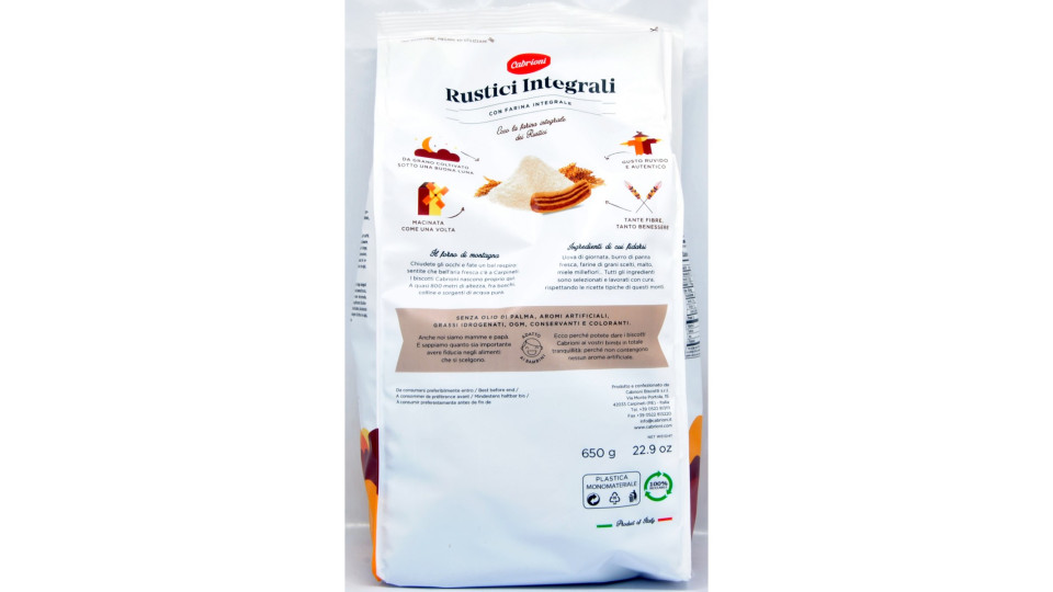 BISCOTTI RUSTINI INTEGRALI