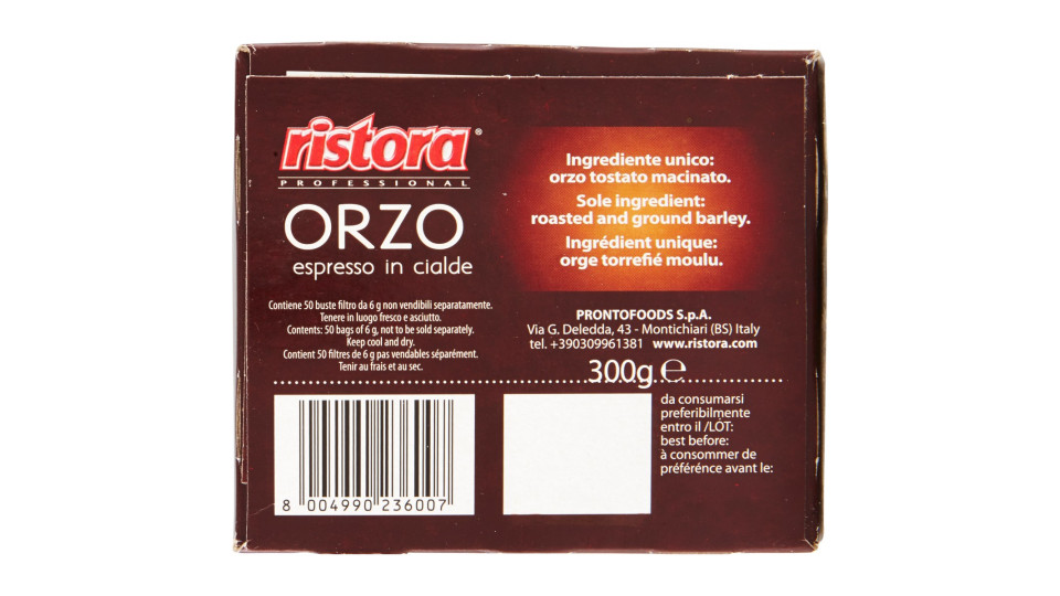 50 CIALDE ORZO ESPRESSO IN CIALDE