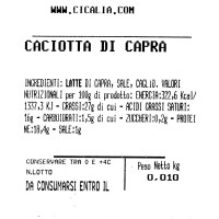 Caciotta di capra