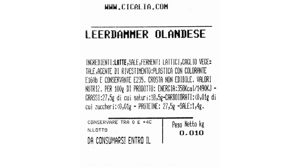 Leerdammer olandese