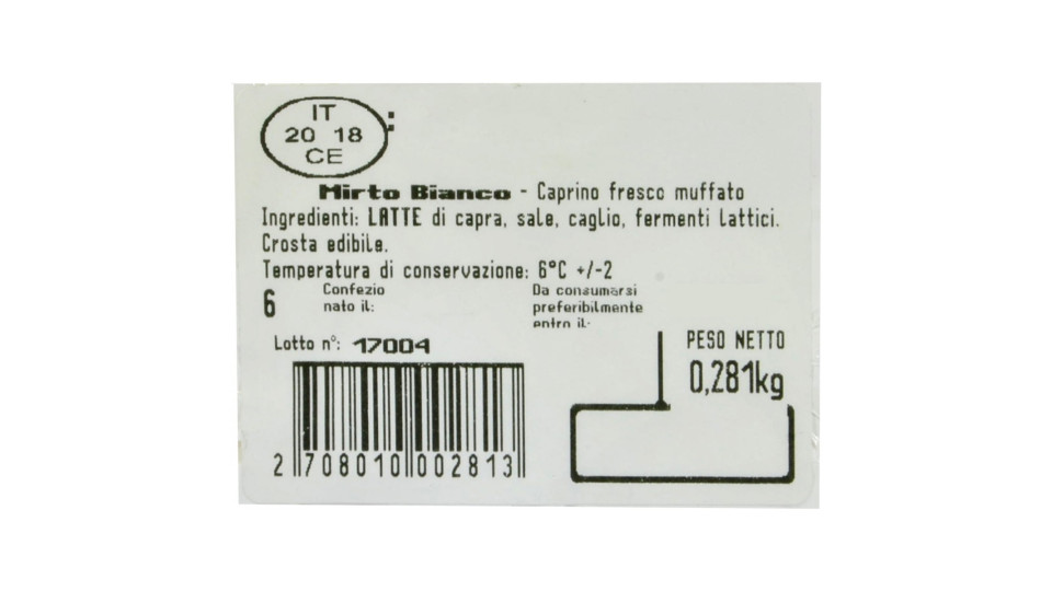 Formaggio di capra Mirto