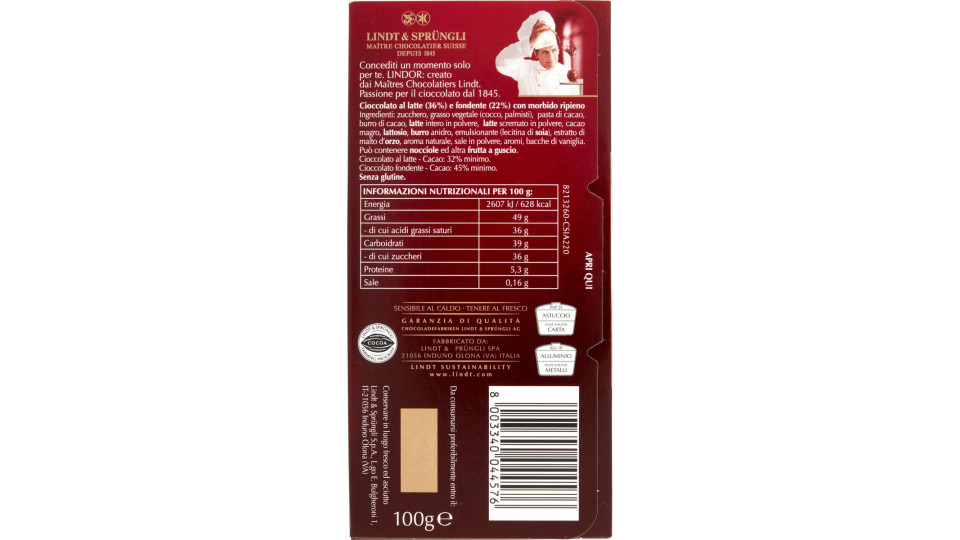 TAVOLETTA DI CIOCCOLATO DOPPIO CIOCCOLATO