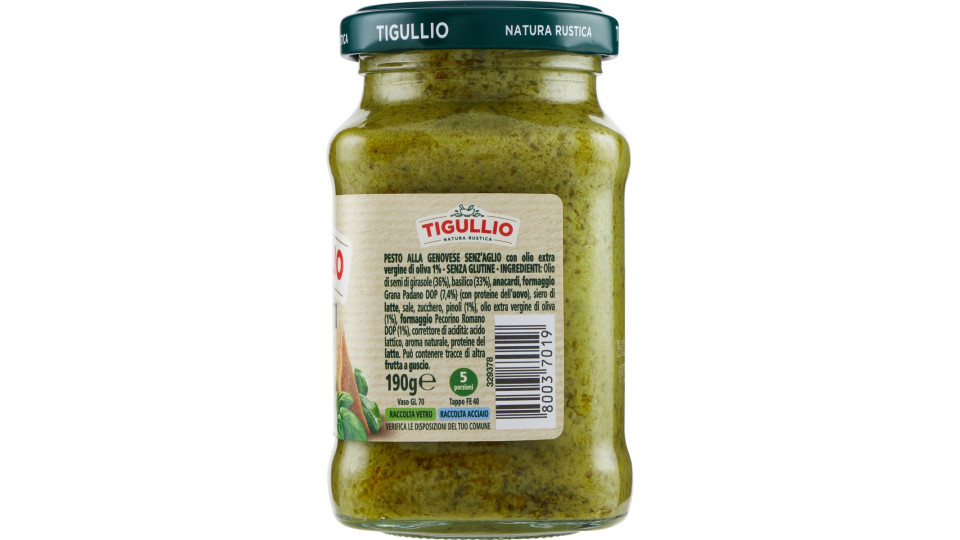 GRAN PESTO GENOVESE SENZA AGLIO TIGULLIO