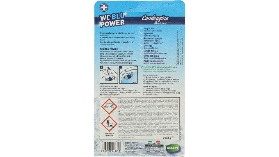 DETERGENTE WC BLU+CANDEGGINA