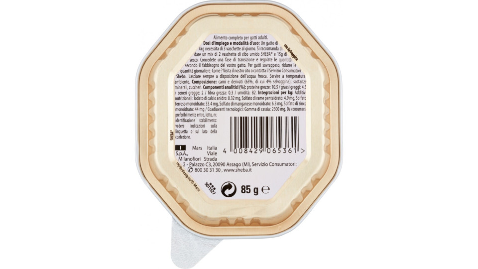 PATE' CLASSIC CON SELVAGGINA