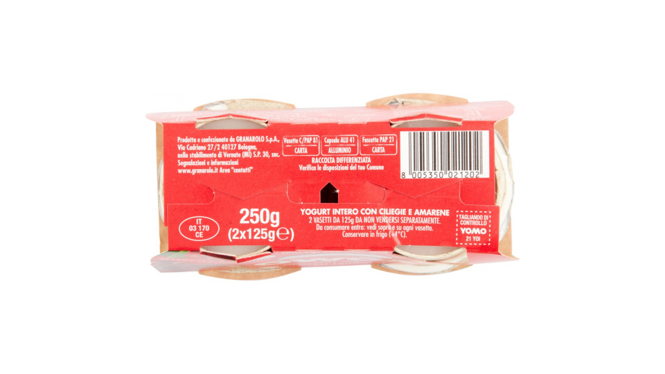Yomo 100% Naturale ciliegie e amarene 2 x