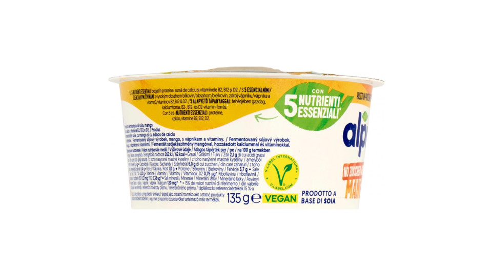 alpro più frutta* No Zuccheri Aggiunti Mango