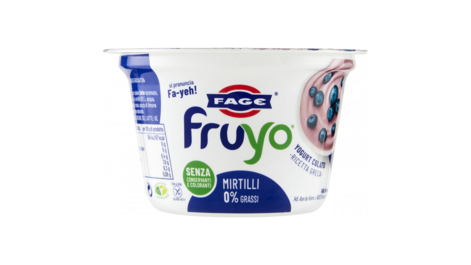 Fage fruyo Mirtilli 0% Grassi 150 g