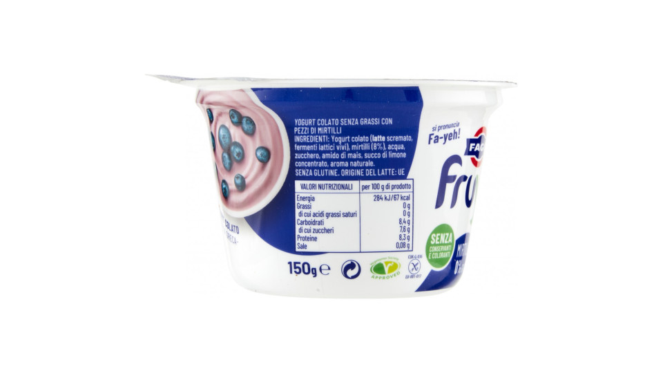 Fage fruyo Mirtilli 0% Grassi 150 g