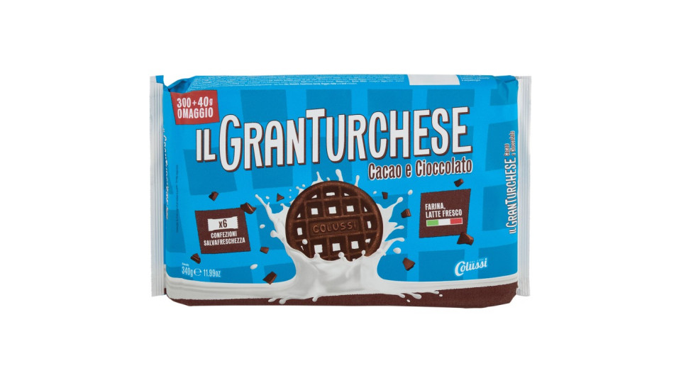 Colussi il GranTurchese Cacao e Cioccolato One Piece 340 g