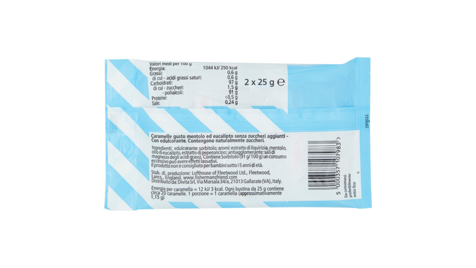 Fisherman's Friend Original Senza Zuccheri Aggiunti 2 x 25 g