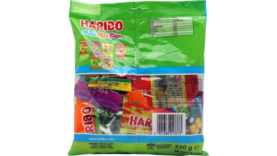Haribo Mini Mix Fun 14 Mini Bustine 250 g