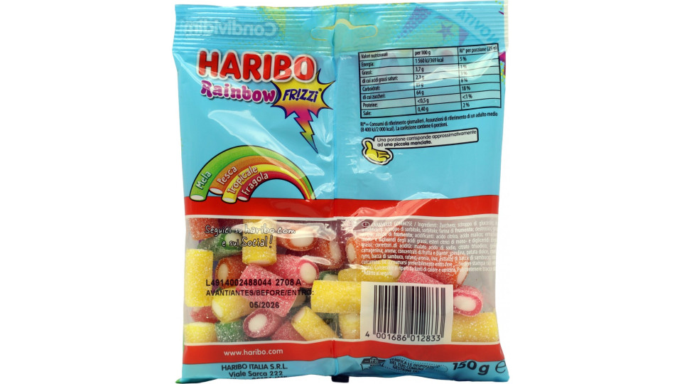 Haribo Rainbow Fr!zzi 150 g
