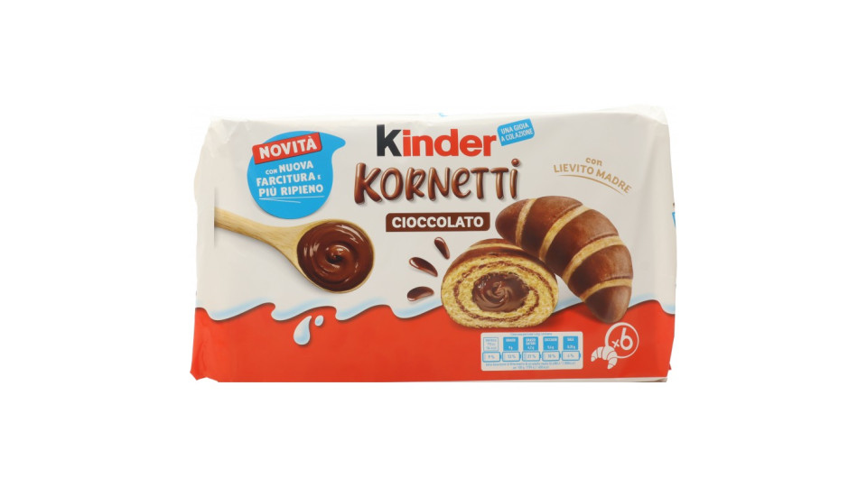 Kinder Kornetti Cioccolato 6 x 42 g