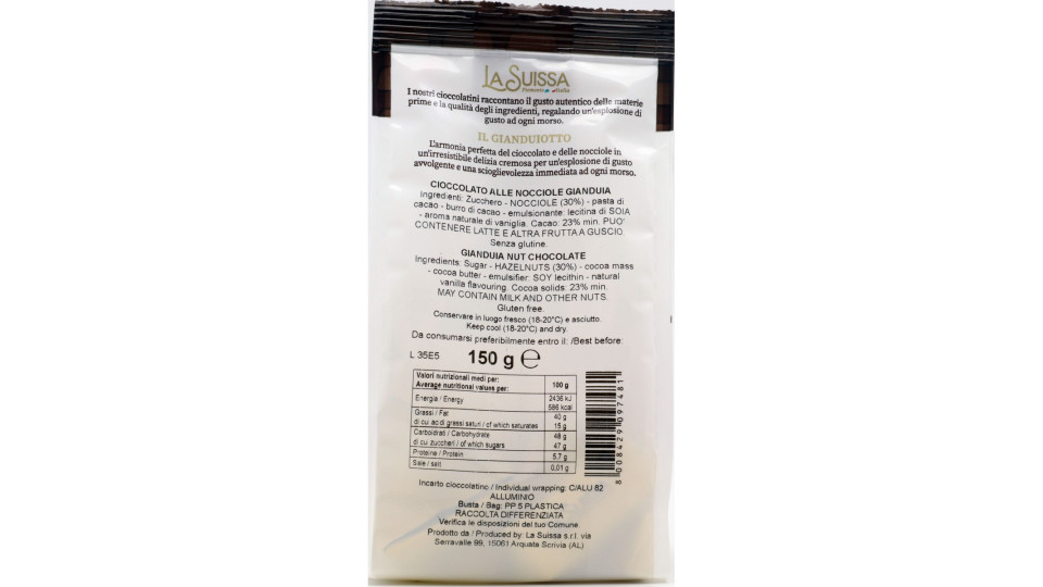 La Suissa Gianduiotto 150 g