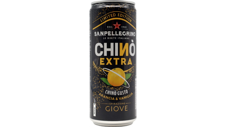 BIBITE SANPELLEGRINO, Bevanda Gassata, Chinò EXTRA, Lattina - 330ml