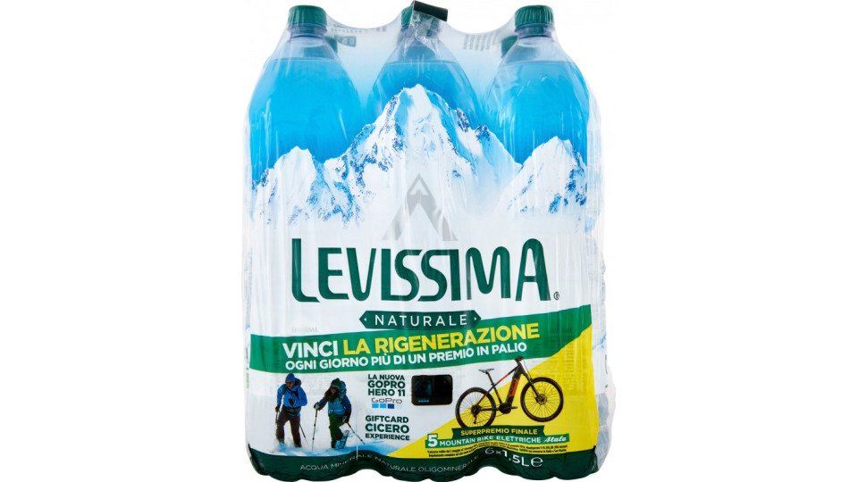 LEVISSIMA, Acqua Naturale 6 x 2L