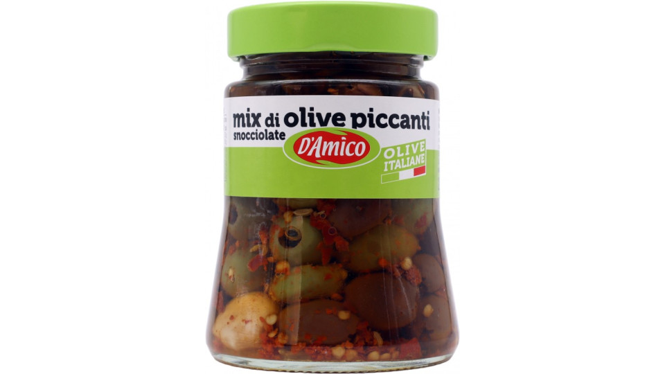 D'Amico Mix di olive piccanti snocciolate 280 g