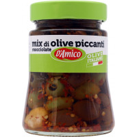 D'Amico Mix di olive piccanti snocciolate 280 g