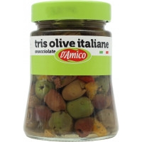 D'Amico tris olive italiane snocciolate 280 g