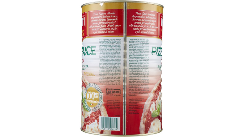 Mutti Pizza Sauce Classica 4100 g