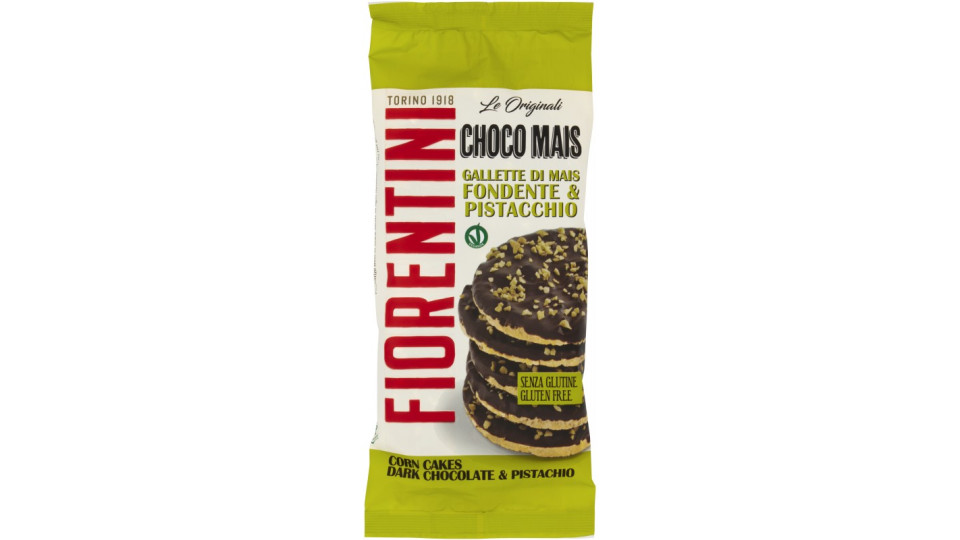 Fiorentini le Originali Choco Mais Gallette di Mais Fondente & Pistacchio 72 g