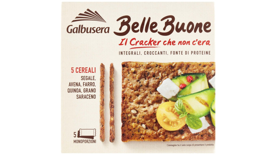 Galbusera BelleBuone il Cracker che non c'era 5 Cereali 5 x 40 g