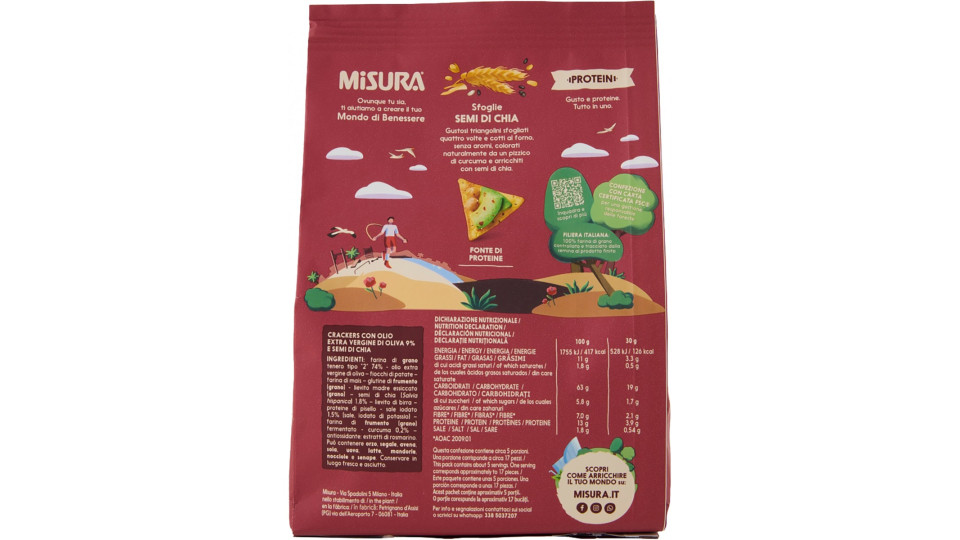 Misura Protein Sfoglie Semi di Chia 170 g