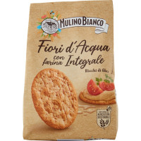 Mulino Bianco Fiori d'Acqua Cracker Integrali Senza Lievito Ricchi di Fibre 250g