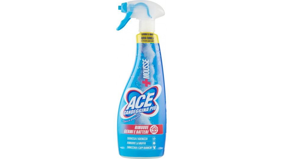 Ace Candeggina Più +Mousse Fresco profumo 690 ml