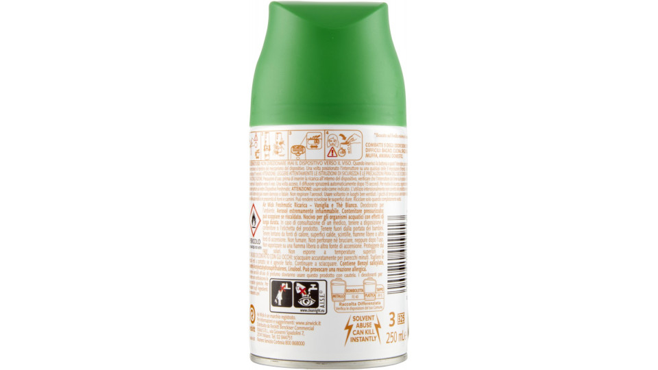 Air Wick Freshmatic Ricarica Vaniglia e Thè Bianco Profumatore per ambiente 250 ml