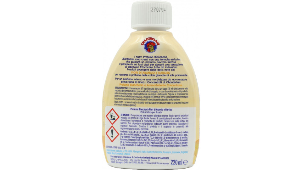 Chanteclair i Concentrati Profuma Biancheria Fiori di Arancio e Narciso 220 ml