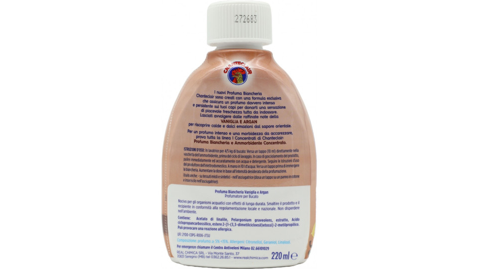 Chanteclair i Concentrati Vaniglia e Argan Profuma Biancheria 220 ml