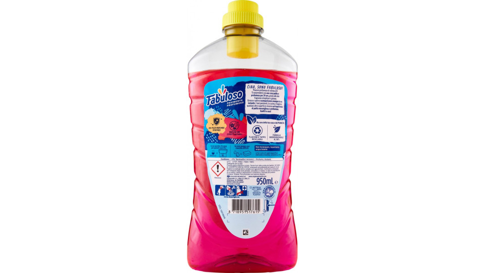 Fabuloso detersivo pavimenti profumato Freschezza di Rosa 950 ml