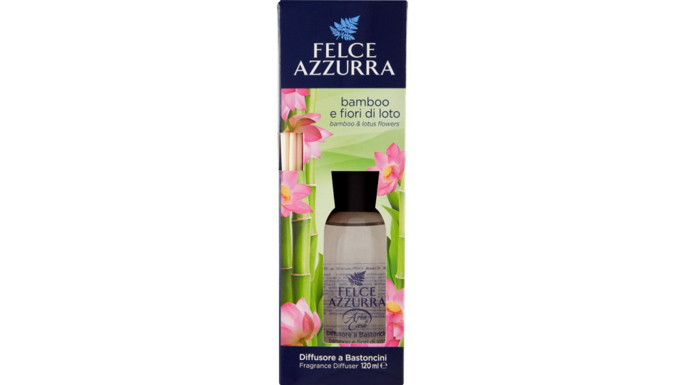 Felce Azzurra Aria di Casa bamboo e fiori di loto Diffusore a Bastoncini 120 ml