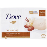 Dove pampering beauty cream bar with shea butter & warm vanilla scent Bars 2 x 90 g