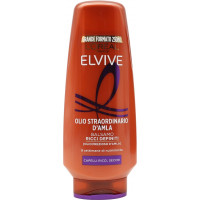 Elvive Olio Straordinario d'Amla Balsamo Ricci Definiti, per Capelli Ricci, Secchi, 250 ml